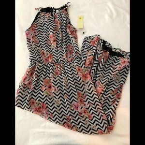 Chevron/Floral Dress